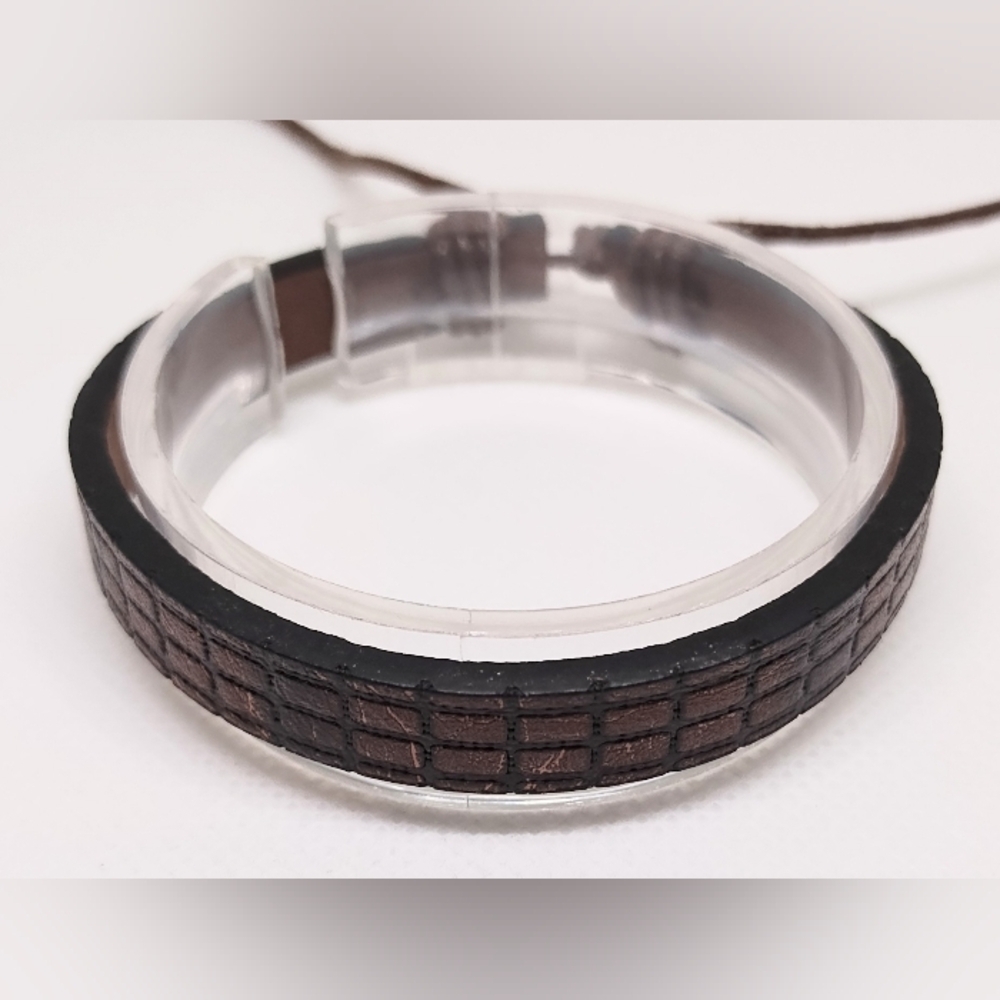 Men's‎ Bracelet Leather Brown New f16